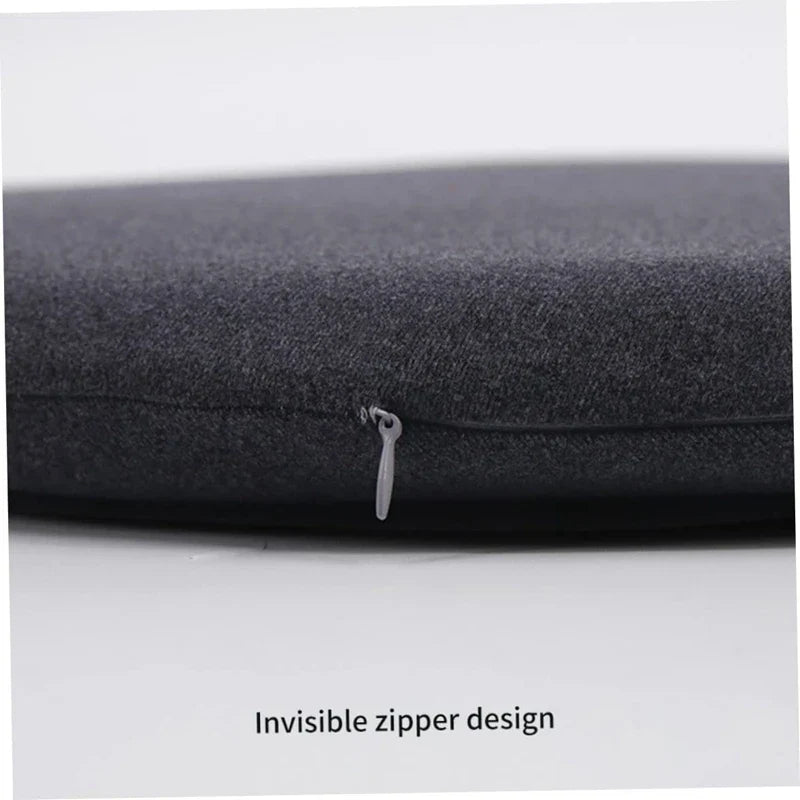 Memory Foam Round Seat Cushion – Thick Chair Pad with Elastic Zipper, Detachable Cover, 30/35/40/45cm