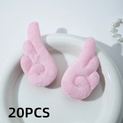 Angel Wing Plush Hair Clips - Cute 5cm Hairpin Barrettes for Girls Sweet Style Headwear & Accessories