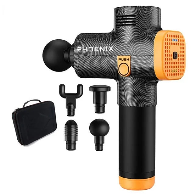 Phoenix A2 Deep Tissue Massage Gun — Muscle Relaxation & Pain Relief Therapy for Back, Legs & Feet