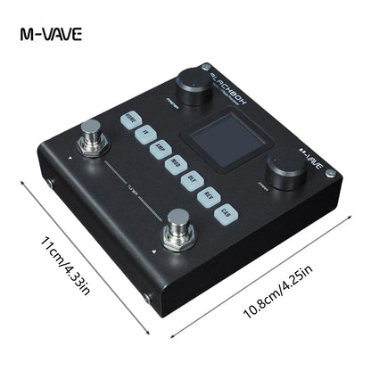 M-VAVE Blackbox Guitar/Bass AMP Modeler – Multi-Effects Processor, Rechargeable for Electric Guitar and Bass