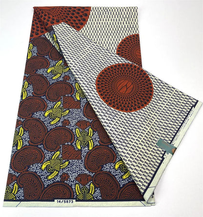 Latest Style Ankara Wax Print Fabric - 100% Cotton High Quality Soft African Real Wax Material