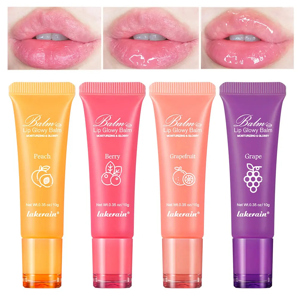 Moisturizing Lip Glow Balm - Hydrating Liquid Lip Gel Mask for Smooth Plump Lips, Dead Skin Removal & Lip Line Care 10g