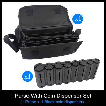 Multi-Pocket Waist Bag – Portable Euro Coin Holder & Money Storage Wallet for Waiters, Drivers & Phones
