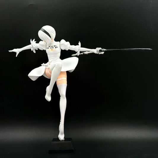 24CM NieR: Automata 2B PVC Action Figure — YoRHa No.2 Lifeform Collectible Doll | Kaine Nier Statue Gift
