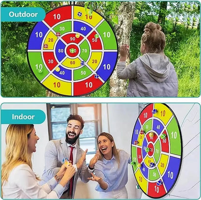 Kids Sticky Ball Dart Board Game - 74cm Interactive Educational Math Toy for Indoor & Outdoor Play