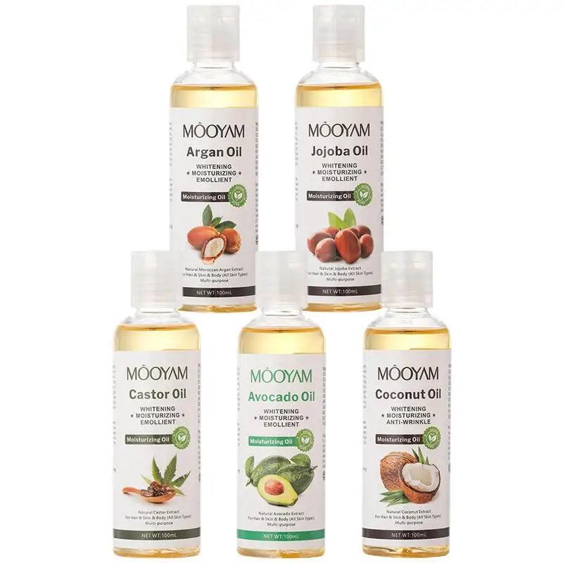 Hydrating Facial & Body Massage Oil — Coconut, Avocado & Vitamin Oil for Soothing Deep Moisturizing Relaxation