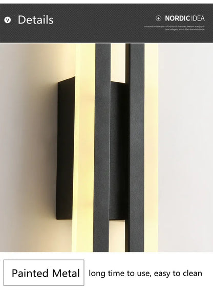 LED Wall Sconce - Modern Copper Pipe Lamp with Acrylic Shade, Indoor Lighting for Bedroom, Living Room, Corridor