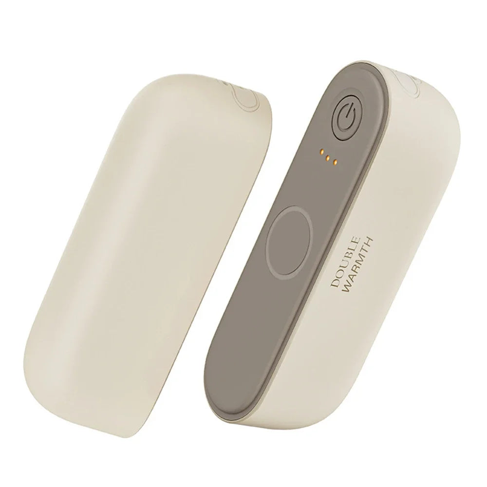 2-in-1 Portable Magnetic Rechargeable Hand Warmer – Compact Electric Pocket Heater for Outdoors & Tech Gifts