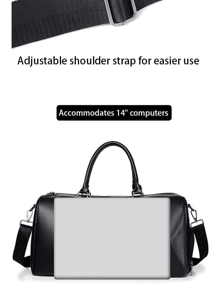 Retro Short Trip Bag – Large Capacity Sports, Motorcycle, and Training PU Waterproof Leisure Fitness Bag