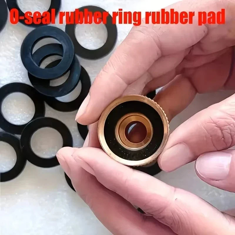 10-Piece Shower Hose Washer Set - Heavy-Duty Heat-Resistant Rubber O-Ring Faucet Seals