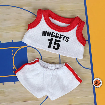 17cm Mini Plush Doll Clothing - Basketball Player Outfit for Idol Dolls & Accessories