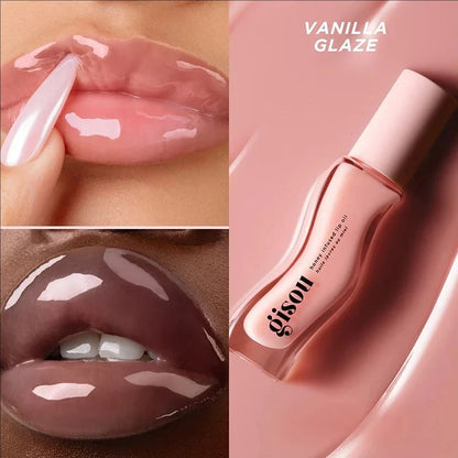 Gisou Autumn/Winter Limited Edition Lip Oil Gloss — Long-Lasting Moisturizing, Plumping & Exfoliating Milky Mocha Lip Care