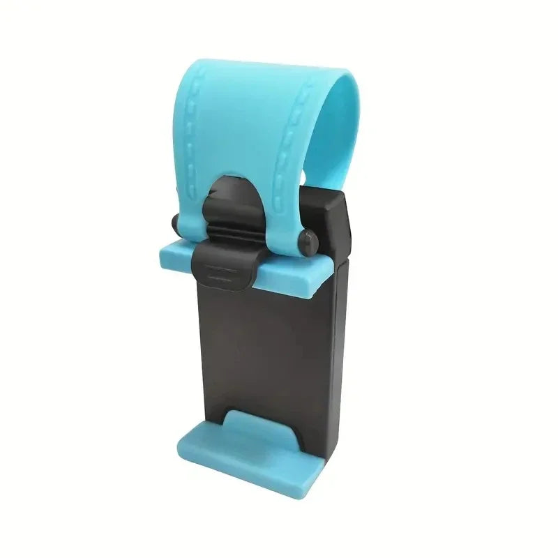 Universal Car Phone Holder - Adjustable Steering Wheel & Dashboard Navigation Mount