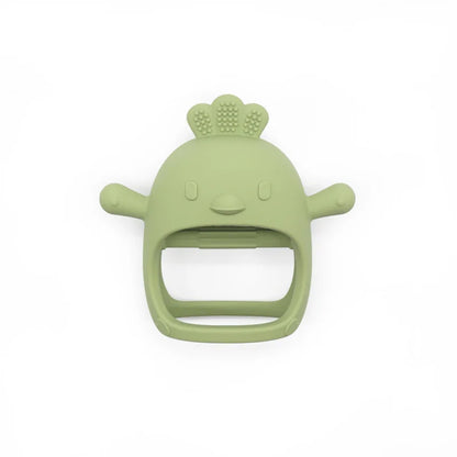 Baby Chick Silicone Teether - Cartoon Hollow Chewing Toy for Infant Teething Training & Care
