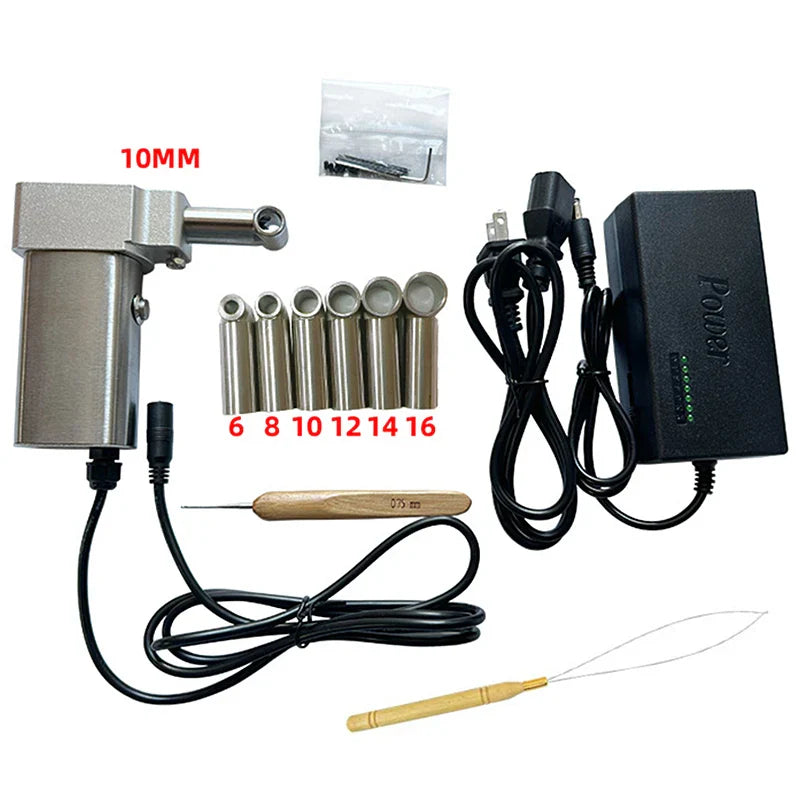 Electric Handheld Dreadlock Maker – Portable Automatic Crochet Machine for Quick DIY Hair Braiding