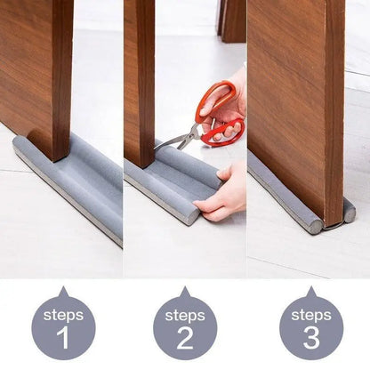 Flexible Door Draft Stopper - Thickened Under Door Seal Strip for Windproof Cold Protection and Gap Blocking