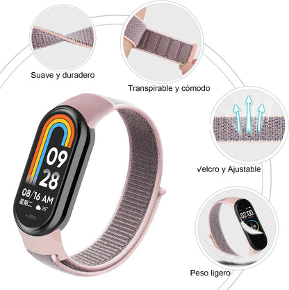 Nylon Loop Strap for Xiaomi Mi Band 9 & 8 NFC – Sport Replacement Wristband for Mi Band 7 6 5 4 3