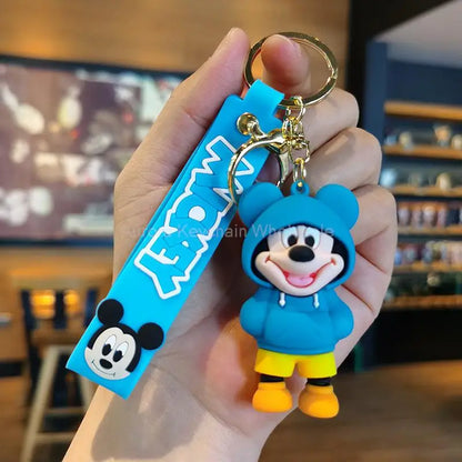 Anime Disney Cartoon Keychain – Gummed Girl, Mermaid & Princess Keyring, Cute Snow White & Alice Toy Gift
