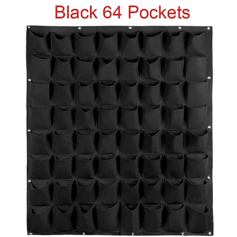 Wall Hanging Planting Bag – Multi-Pocket Vertical Garden Planter for Vegetables, Flowers, and Bonsai