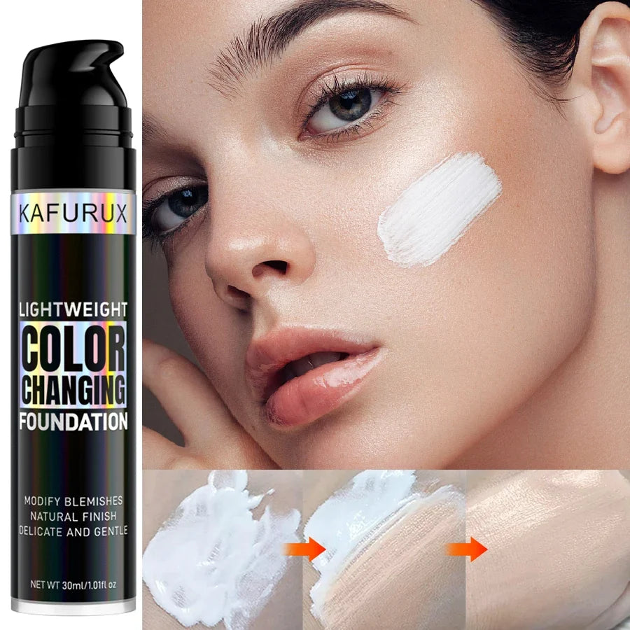 Magic Color Changing Foundation - Soft Matte Long-Lasting Hydrating Makeup Base for All Skin Tones
