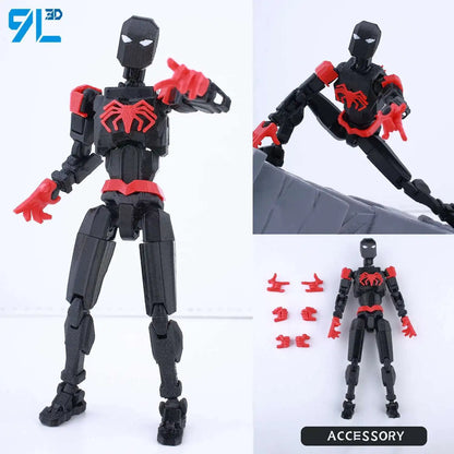 9L3D Lucky13 T13 Action Figures — 3D Printed Deadpool, Wolverine, Batman, Spider-Man & Venom Anime Model Toys, Collectible Gift