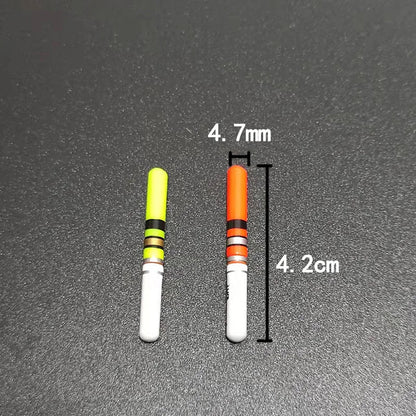Green & Red LED Lightsticks 10pcs — Luminous Night Fishing Accessory with CR322 Battery