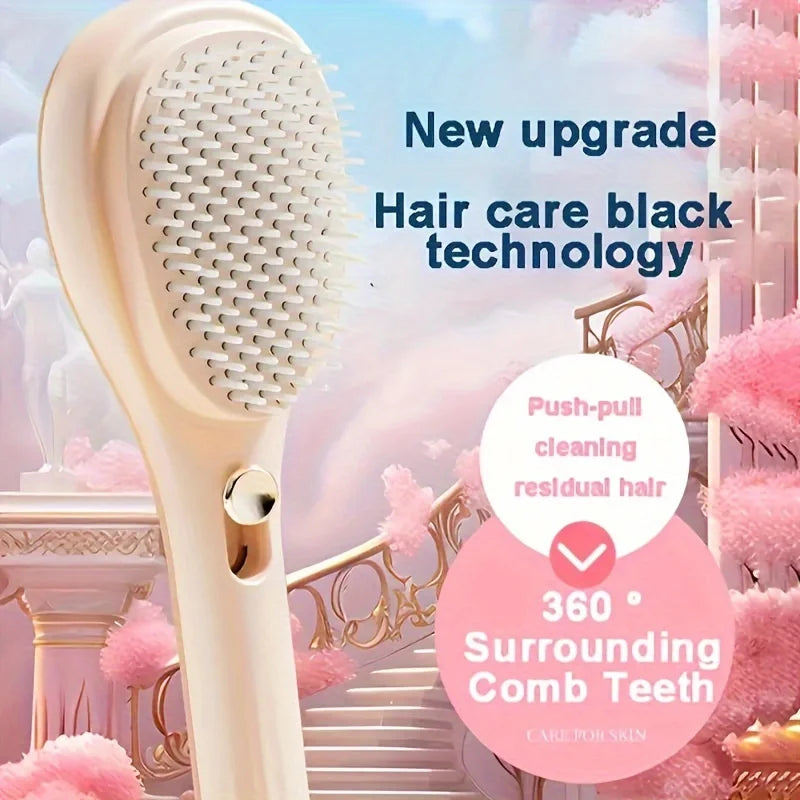 Magic Retractable Hair Comb - Anti-Static Detangling & Scalp Massage Brush for All Hair Types