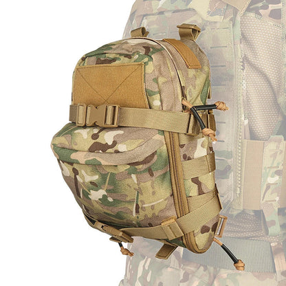 Mini Hydration Tactical Backpack – Outdoor Water Bladder Carrier with Zipper Pouch, 1000D Nylon for Hunting & Sports