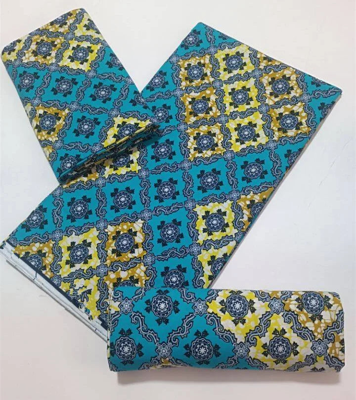 High Quality African Wax Print Fabric - 100% Cotton Soft Ankara Real Wax Fashion Material