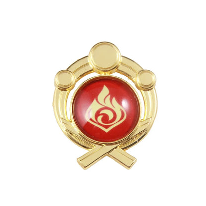 Genshin Impact Sumeru Vision Brooch Pins - Tighnari Collei Dori Nilou Element Badge Cosplay Lapel