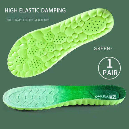 PU Orthopedic Sport Insoles - Soft, Breathable Shock Absorption, Arch Support Running Shoe Pads for Men and Women