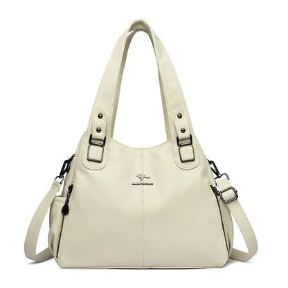 Luxury Women’s Leather Casual Tote Bag – High Quality Large Shoulder & Crossbody Handbag