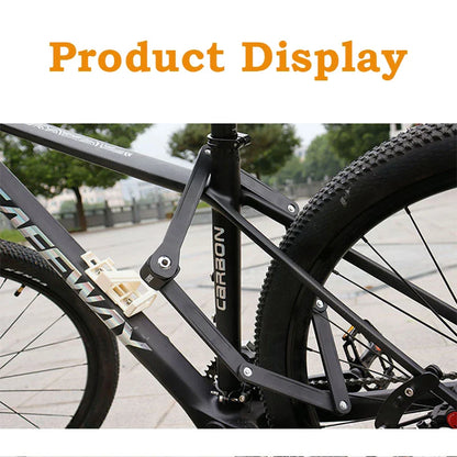 Folding Bicycle Chain Lock – Portable Anti-Theft E-Bike Cable Padlock, Compact Safety Lock for Bikes