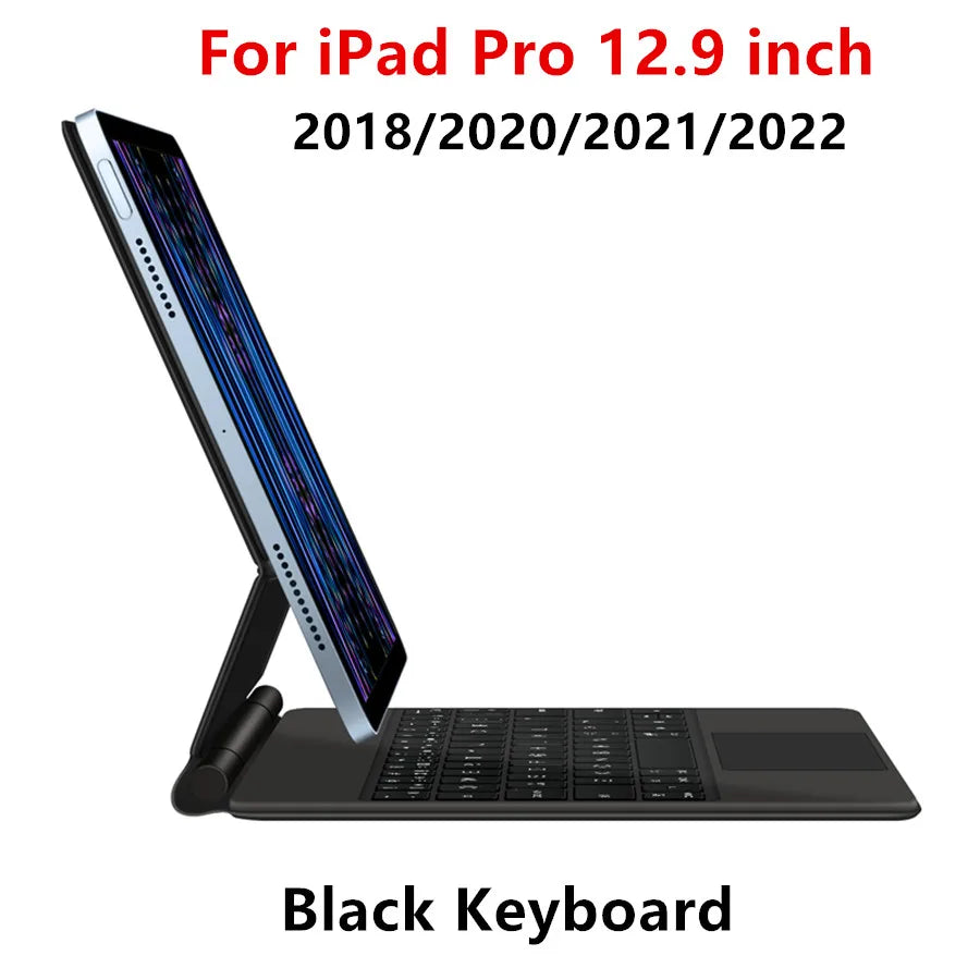 TouchPad Magic Keyboard Case for iPad Air & iPad Pro - Backlit Smart Cover with Trackpad Support for 11/13 Inch Models