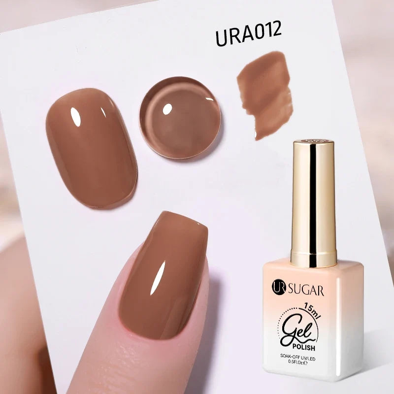 UR SUGAR Champagne Gold Silver Reflective Glitter Gel Nail Polish 15ml - Semi-Permanent Soak Off UV Manicure Art Varnish