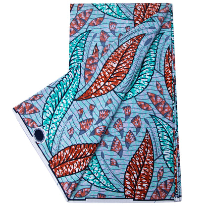 100% Cotton African Ankara Wax Fabric - 6 Yards Party Dress Sewing & Craft Print