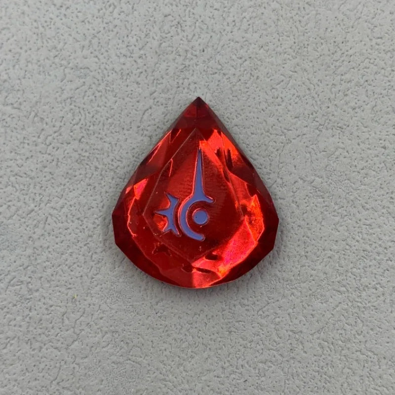 FF14 Anime Crystal Keychain - Transparent Cosplay Sage Reaper Dark Knight Mage Job Accessories