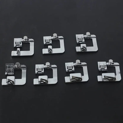Sewing Machine Rolled Hem Presser Foot - 9mm 13mm 19mm 25mm Multi-Size Sewing Accessory