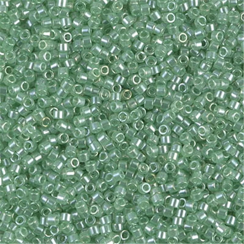 Miyuki Delica 11/0 Seed Beads - Glazed Luster Glass Beads for DIY Jewelry Making