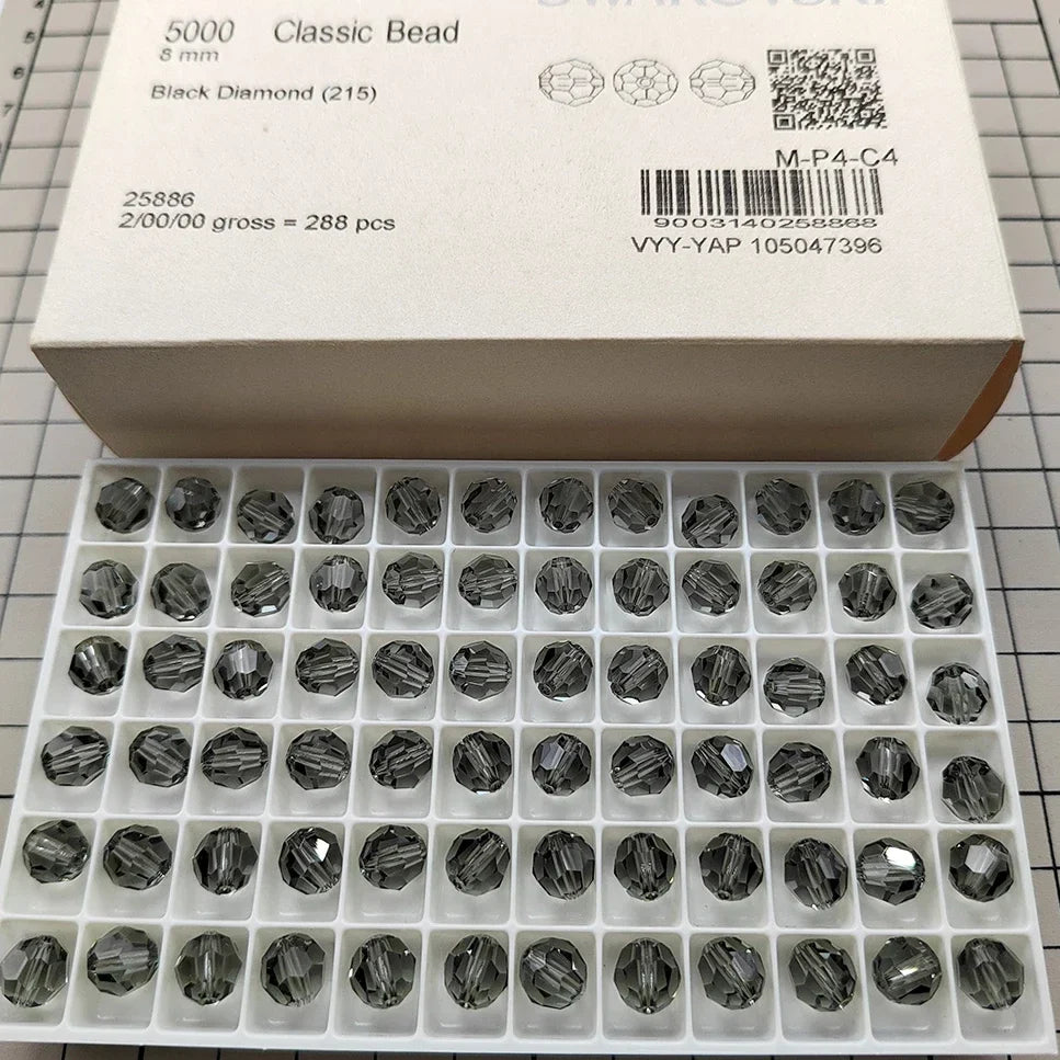 Austrian Crystal Round Beads - 5000pcs Genuine Rhinestone Beads for DIY Bracelet Jewelry Making