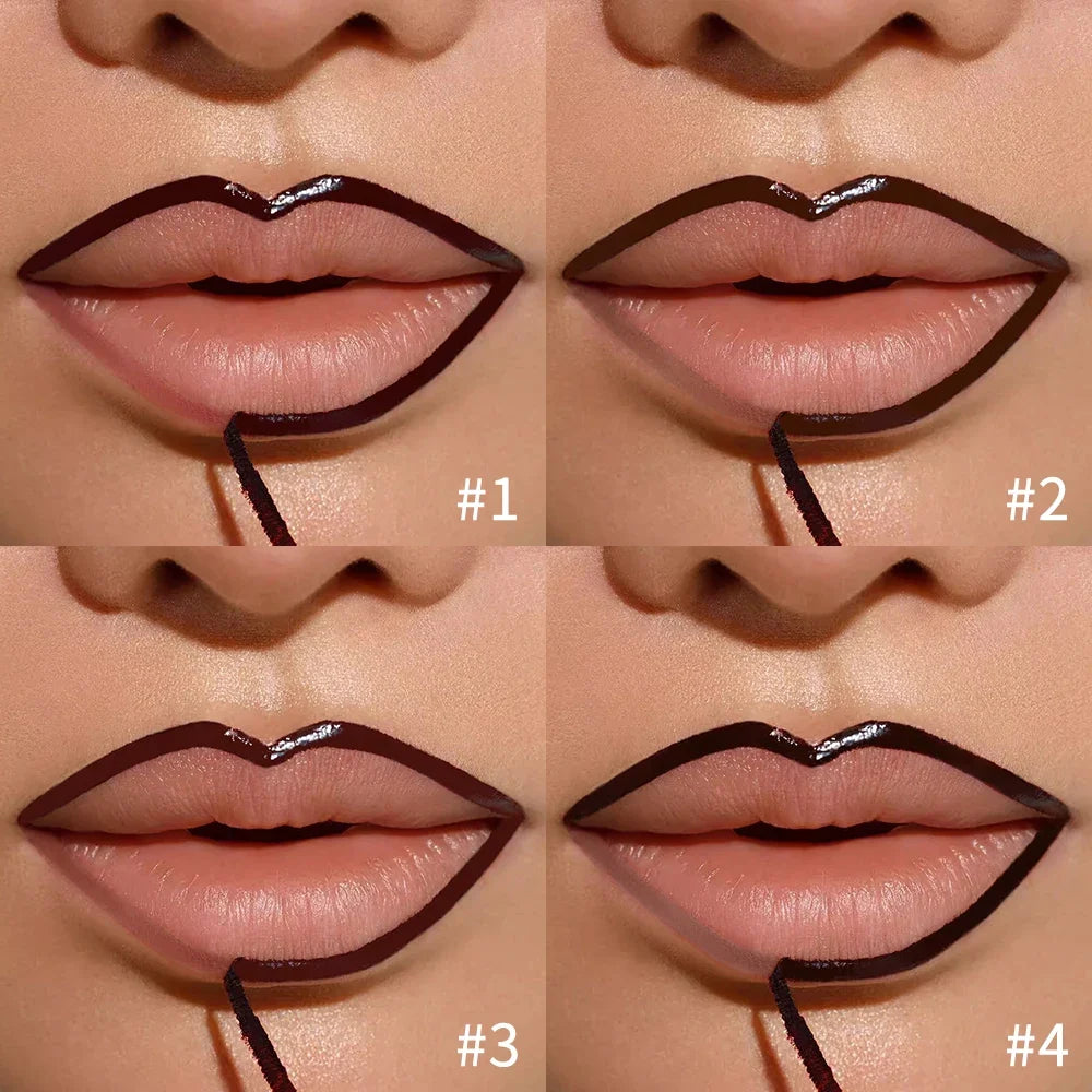 Peel Off Lip Stain Pencil - Matte Waterproof Long Lasting Smudge Proof Lip Liner Tattoo Makeup