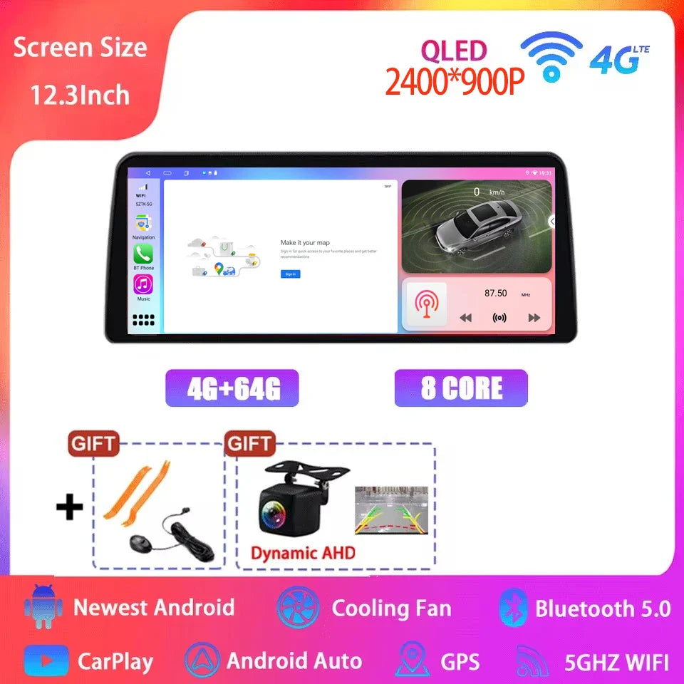 Android 15 Car Radio for Honda Civic FE/FL 2021-2023 - 12.3 Inch Multimedia Touch Screen GPS Navigation Player