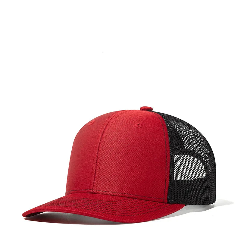 Custom Logo Snapback Hat - Embroidered Mesh Sports Cap for Men & Women, Adjustable Baseball Cap
