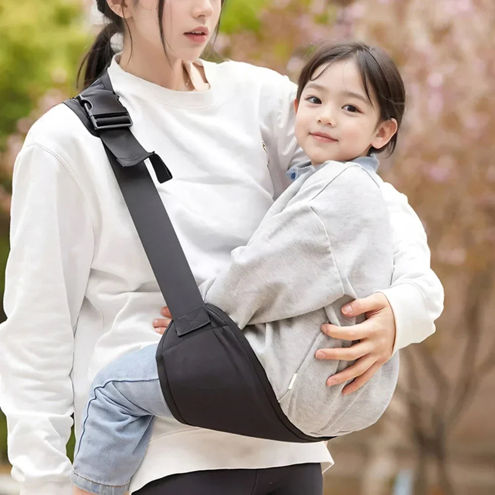 Front Carry Baby Carrier Sling - Adjustable Shoulder Straps Soft Anti-Slip Newborn Carrying Wrap