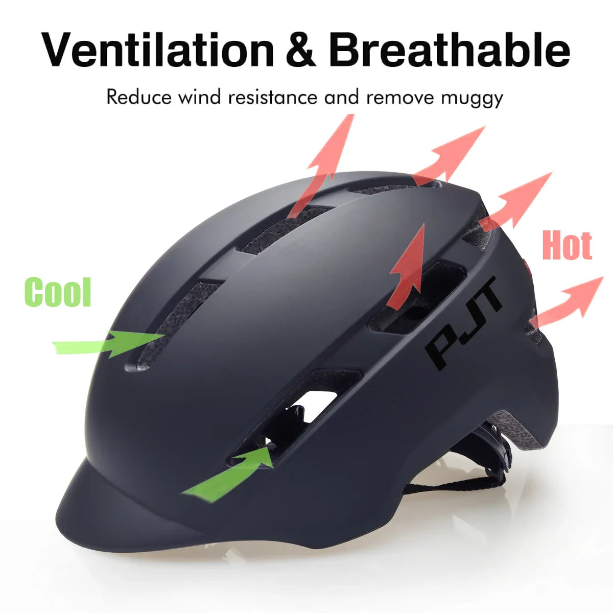 USB Rechargeable Cycling Helmet with Built-in Taillight – In-Mold MTB Mountain & Road Bike Safety Helmet for Sports Riding