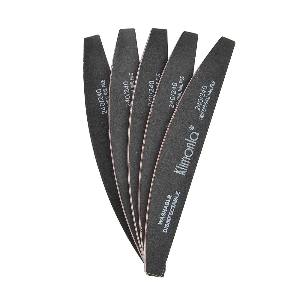 5/10PCS Professional Nail File Set - 100/180 Grit EVA Thickened Sandpaper Manicure Tools for Salon & Home Use