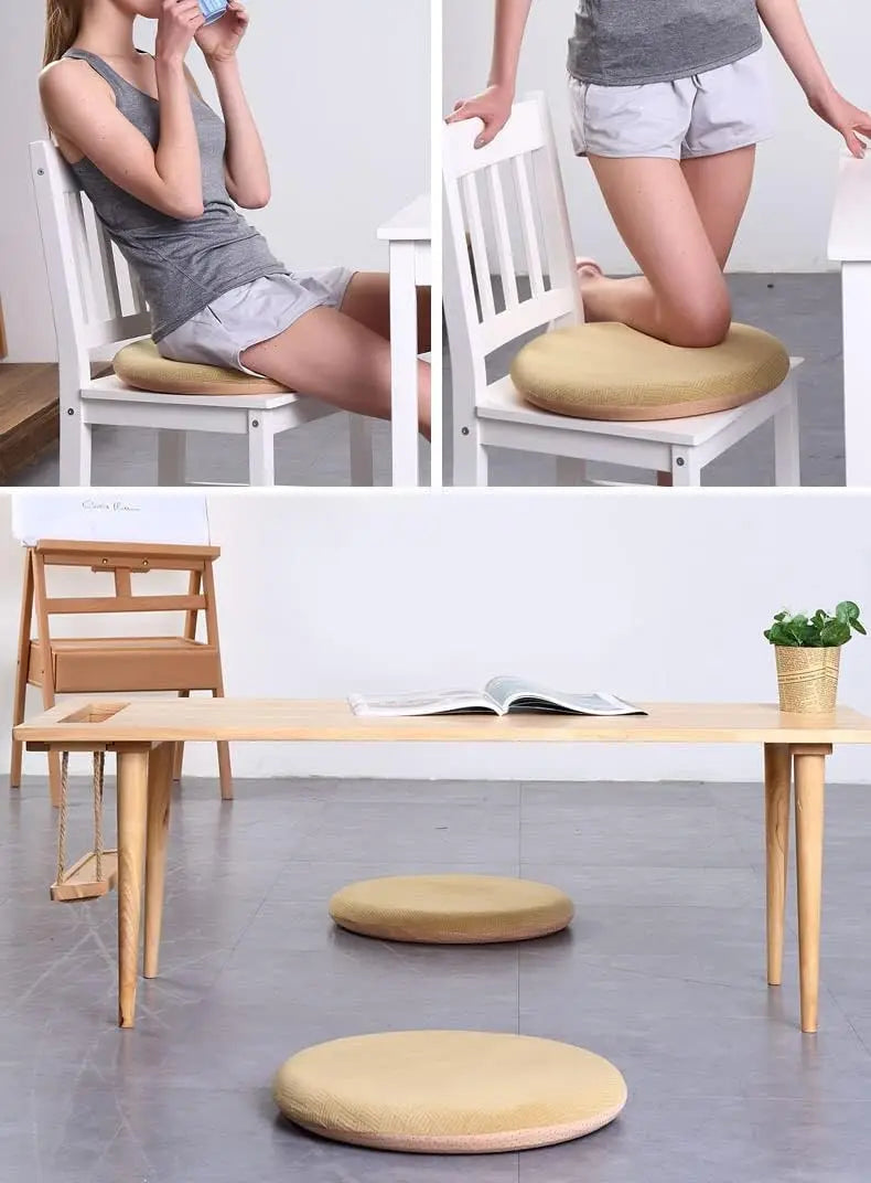 Memory Foam Seat Cushion – Anti-Slip Soft Round Pad for Floor, Office Chair, Bar Stool, Available in 30/35/40cm