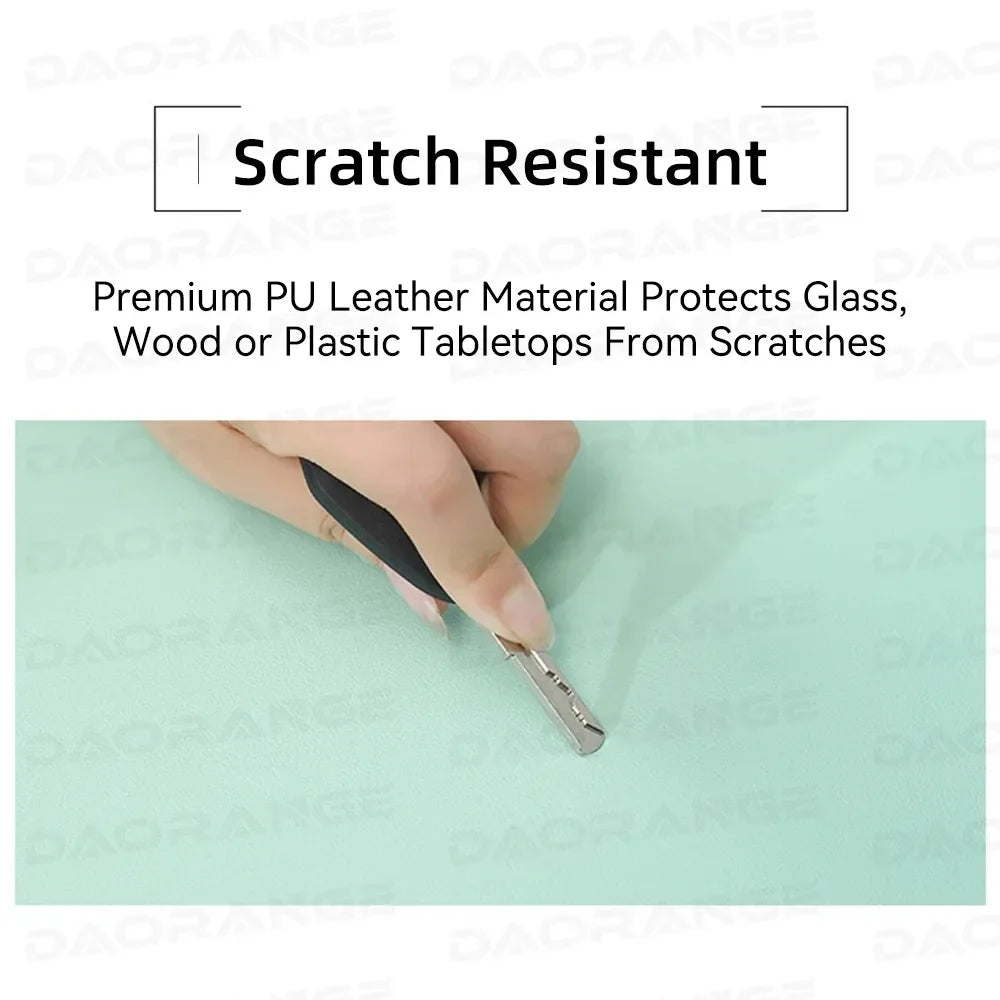 Universal Anti-Slip Leather Mouse Pad for Gaming, Laptop, PC & MacBook Desk Mat