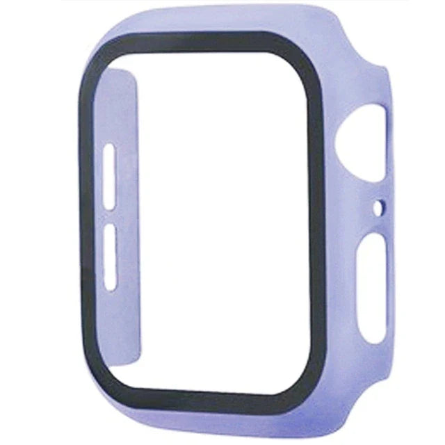 Apple Watch Glass Case Cover - Full Screen Protector for Series 9, 8, 7, 6, SE & iWatch 38mm-45mm