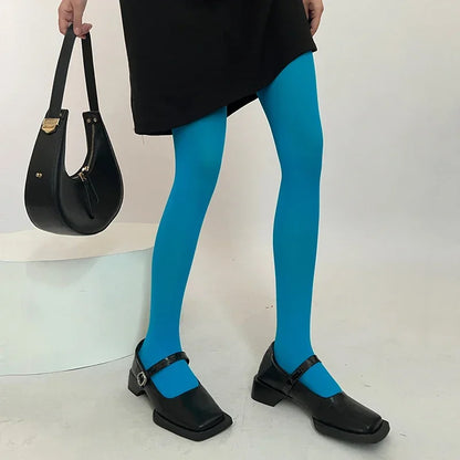 17-Color Women’s Velvet Tights - Seamless High-Stretch Anti-Run Pantyhose & Long Stockings